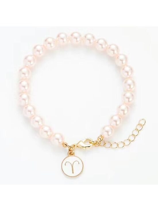 boutique. Jewelry - Aries 14k gold horoscope beaded adjustable chain bracelet